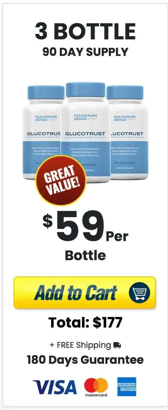 Glucotrust - 3 Bottle Pack